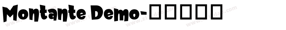 Montante Demo字体转换